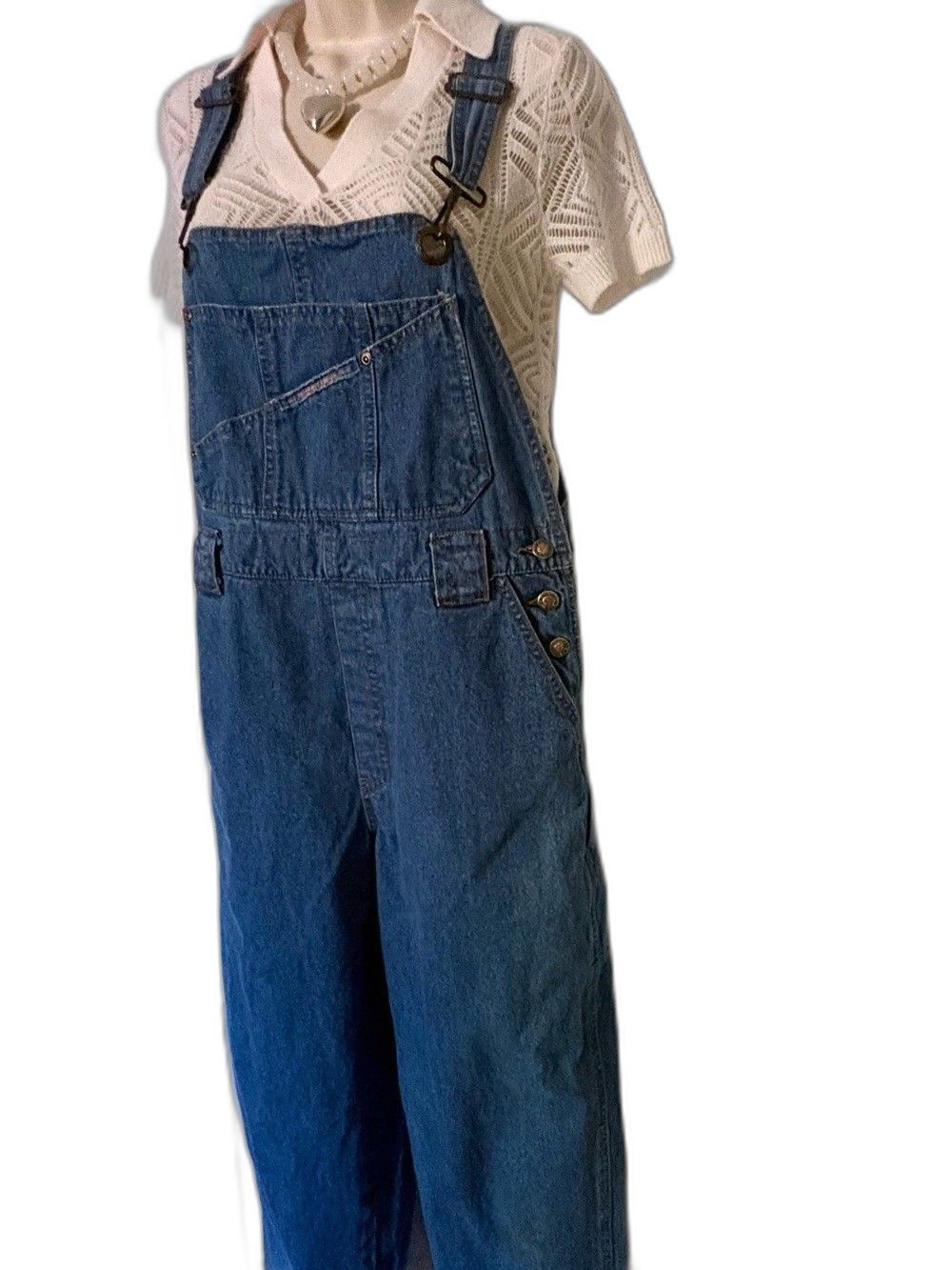 Vintage 90s Squeeze Jeans Rigid Cotton Denim Overalls Carpenter Small Workwear